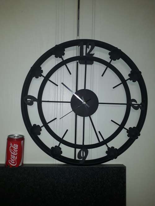 Stunning Large Cast Iron Wall Clock!!!