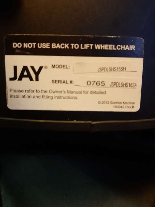 JAY 3 Electric Wheelchair with two batteries!