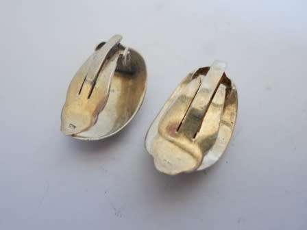 Sterling Silver clip on earrings!!  Beautiful.