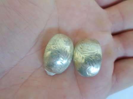 Sterling Silver clip on earrings!!  Beautiful.