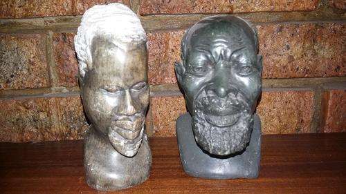 Two heavy solid rock Statues!