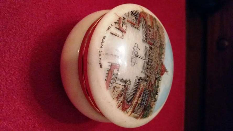 Stunning Marble Vintage Ring Box!  Rome