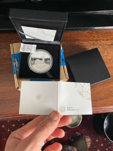 2020 Proof 2 ounce silver Krugerrand first relase