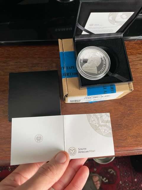 2021 2 ounce proof krugerrand silver coin