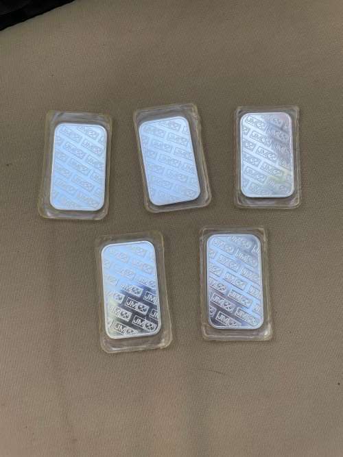 1 ounce jm bullion bars 5 in total sealed 2800 for all