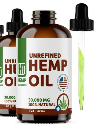 HEMP OIL Organic Extract For Pain Relief Anxiety Sleep