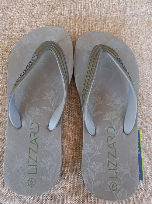 Lizzard sandals flip-flops men`s bolton grey - size UK 10