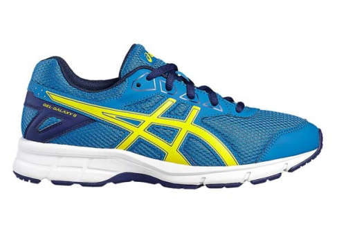 Asics Gel Galaxy 9 GS kids running shoe size 7 (blue/yellow)