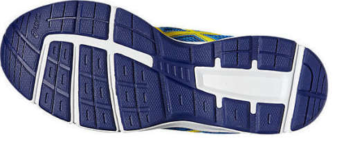 Asics Gel Galaxy 9 GS kids running shoe size 7 (blue/yellow)