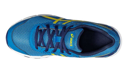 Asics Gel Galaxy 9 GS kids running shoe size 7 (blue/yellow)
