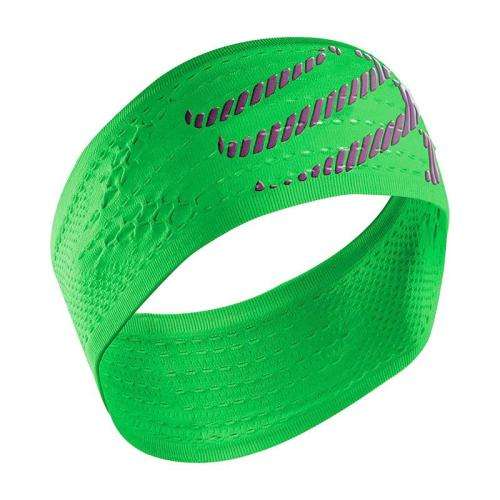 Headband Compressport On/Off Seamless Fluo Green