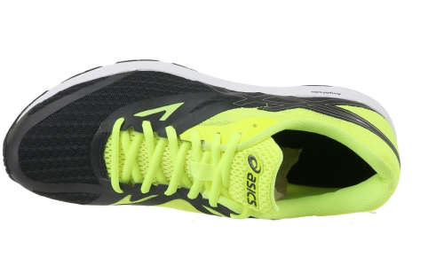 Asics Amplica GS Kids running shoe UK 3 / CM 22.5 (black/safety yellow)