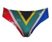 SA Flag Mens Swimming Briefs - Size 32 or Small