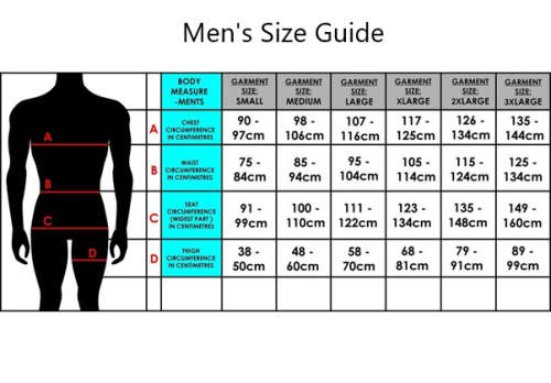 SA Flag Mens Swimming Jammer - Size 40 or 2X-Large