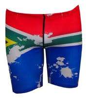 SA Flag Mens Swimming Jammer - Size 40 or 2X-Large