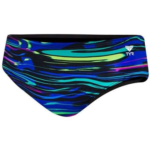 TYR Men`s Swimming Racer - Fresno Blue/Multi - Size 32