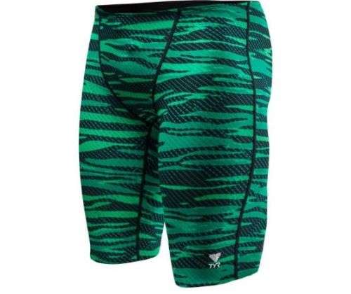TYR Men`s Swimming Jammer - Crypsis Green/Black - Size 36