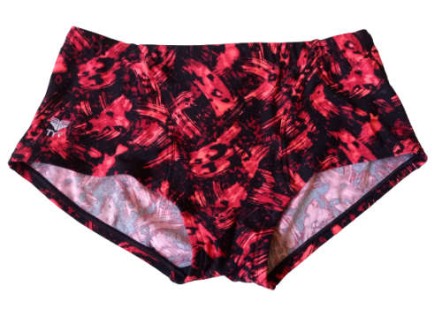 TYR Men`s Swimming Trunks Retro - Emulsion Red/Black - Size 36