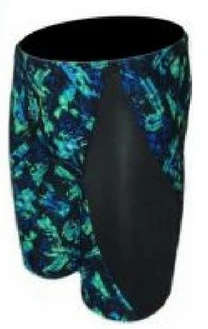 TYR Men`s Swimming Jammer - Emulsion Diverge Blue/Green - Size 36