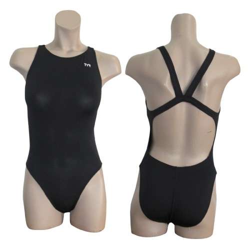 TYR Ladies Swimming Costume - Solid Powerback - Size 26