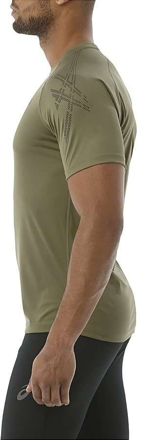Asics Tee Men`s Stripe Olive - 2X-Large