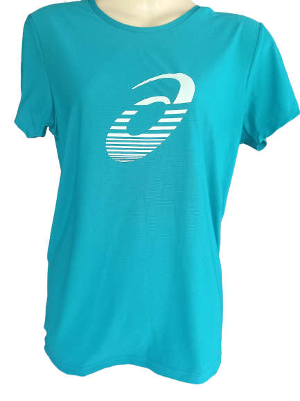 Asics Tee Ladies Graphic Spiral Arctic Aqua - X-Large (XL)