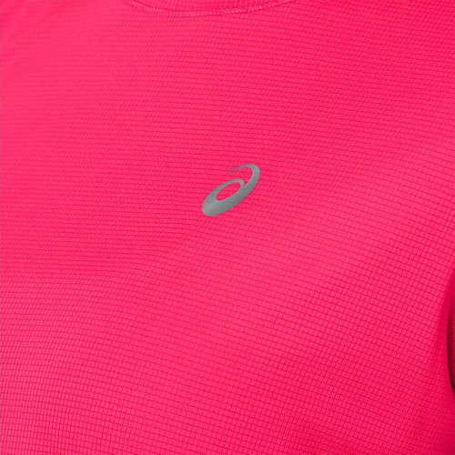 Asics Tee Ladies Silver Pixel Pink - Large