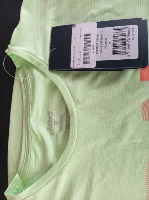 Asics Tee Ladies Graphic Paradise Green - Medium with FLAW