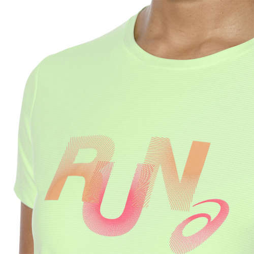 Asics Tee Ladies Graphic Paradise Green - Medium with FLAW