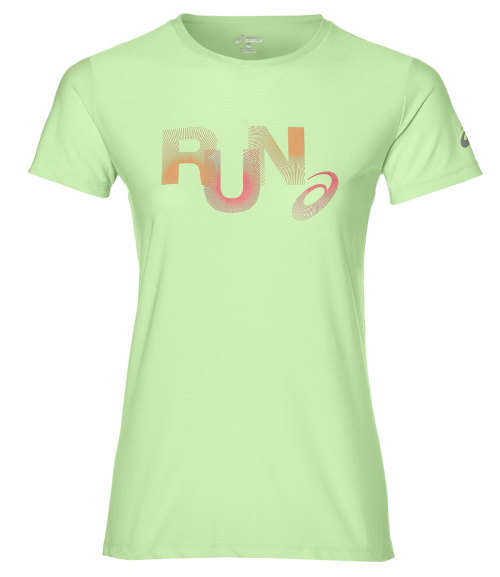 Asics Tee Ladies Graphic Paradise Green - Medium with FLAW