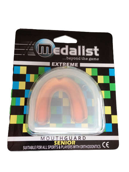 Mouth Guard Senior Extreme - Black & Orange