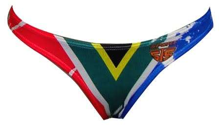 SA Flag Bikini Bottom - size 38 or X-Large
