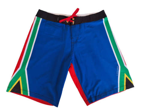 SA Flag Board Shorts Lizzard Boys - size 13-14 years