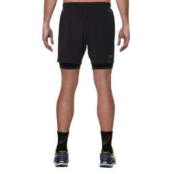 Asics Shorts Men`s Running FujiTrail 2-in-1- Size 2X-Large (2XL)