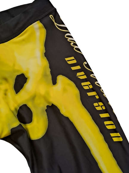 Tights Compression Ankle length Skeleton Bones - Size Small (S)