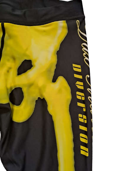 Tights Compression Ankle length Skeleton Bones - Size Small (S)