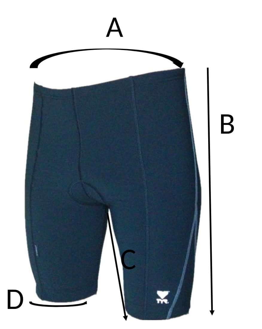 Triathlon Race Shorts  Unisex 5 inch - Size XL (X-Large)