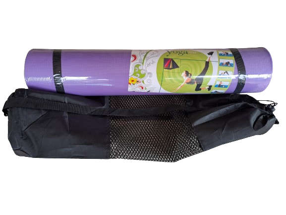 Yoga Mat and Carry Bag - Purple