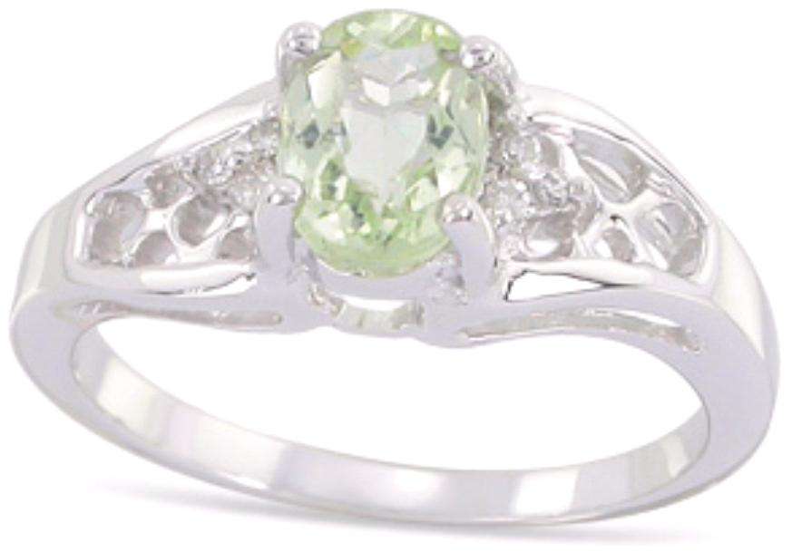 Certified & Genuine  Kunzite & Diamond Ring in Solid White Gold - R8000.00