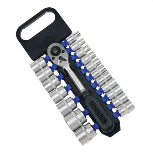 1/2" Drive Socket Set, 19 piece.