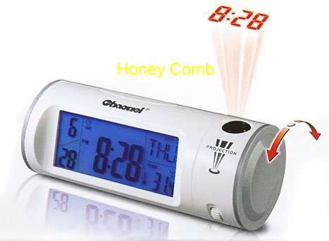 Clapping Controlled Back-light Projecting Clock.