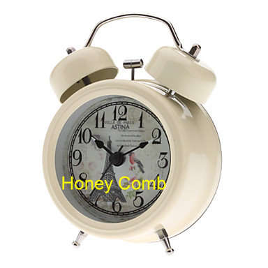 Eiffel Tower Pattern Twin Bells Alarm Clock. Great Gift !!!!