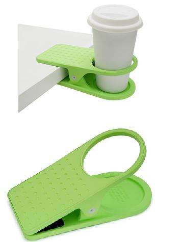 Desk Table Clip Drink Cup Cans Coffee Mug Clip-On Holder