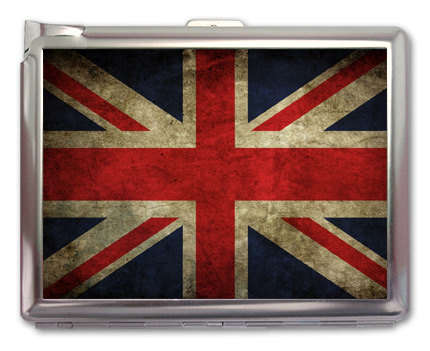 Union Jack Cigarette Case or Wallet Business Card Holder