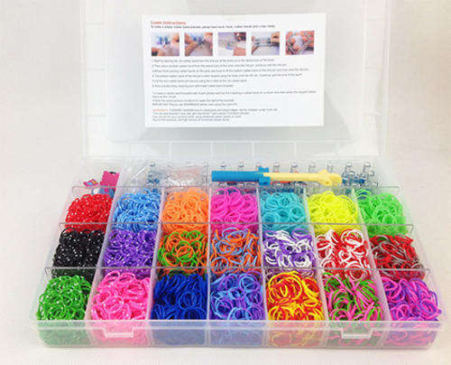Loom Band Kit. Super deal thousands of bands with tools ect..... have a peek!!