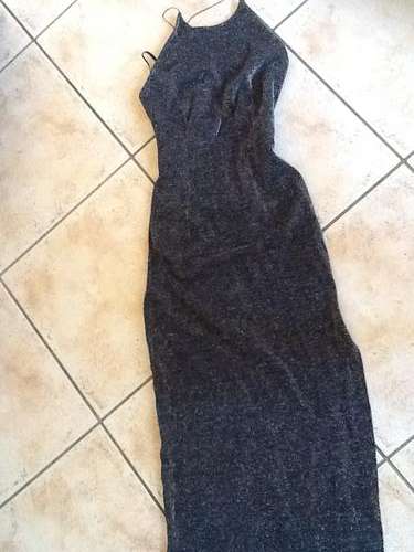 Black shinny evening dress