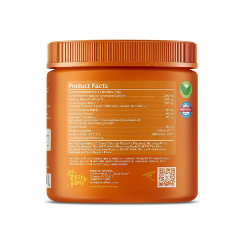 Zesty Paws Stay Green Bites for Dogs  Grass Burn Soft Chews for Lawn Spots Caused by Dog Urine