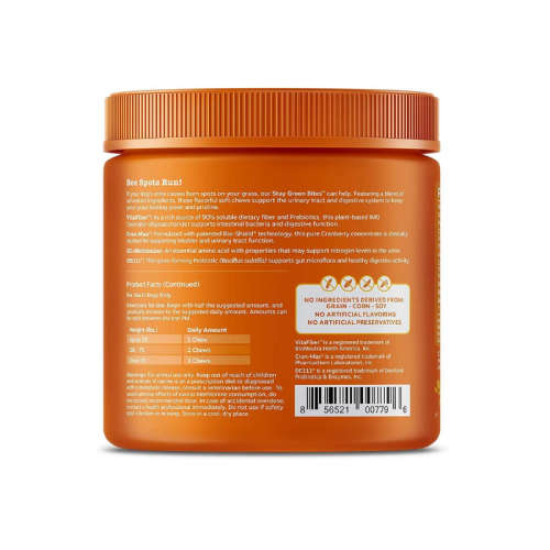 Zesty Paws Stay Green Bites for Dogs  Grass Burn Soft Chews for Lawn Spots Caused by Dog Urine