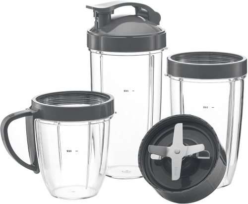 NutriBullet Cups & Blade Replacement Set | 7-Piece Set of NutriBullet Replacement Parts