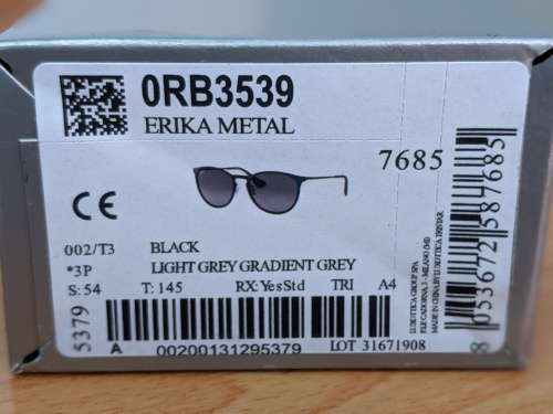 Ray-Ban Rb3539 Erika Metal Round Sunglasses - Polarized